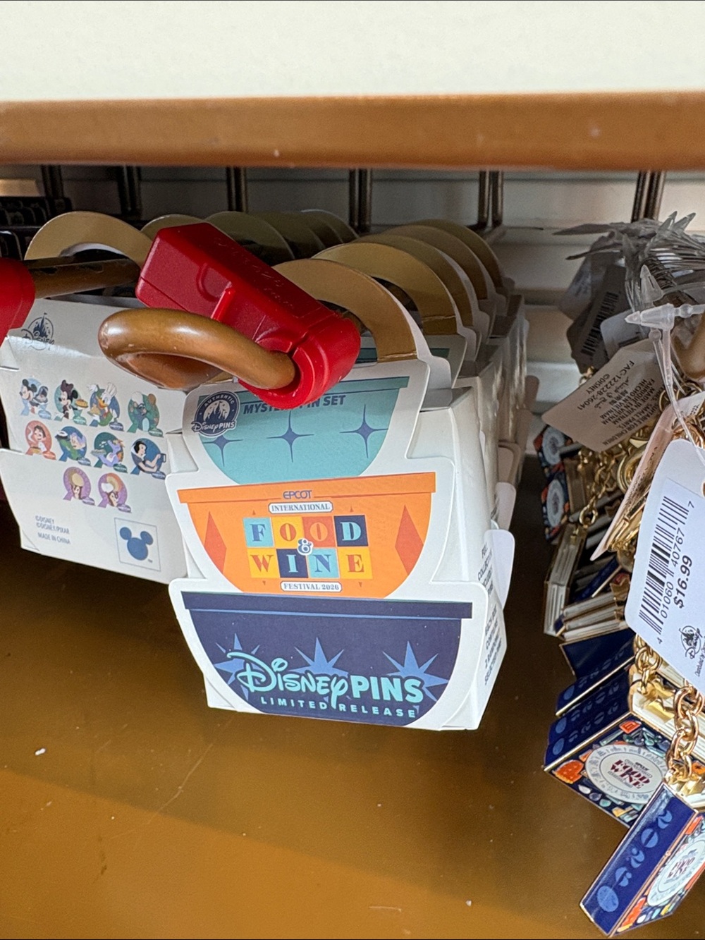 2026 EPCOT Disney Limited Release mystery box Food & Wine Festival Pin Set